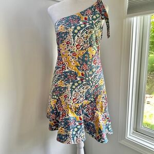 Likely Multicolor One-Shoulder Dress